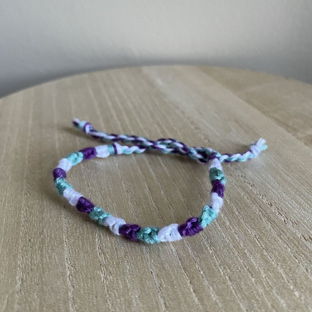 Payton Bracelet, anklet, trendy, comfortable, tie, embroidery thread, woven, gif